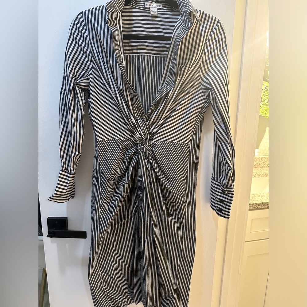 Striped Shirt Dress